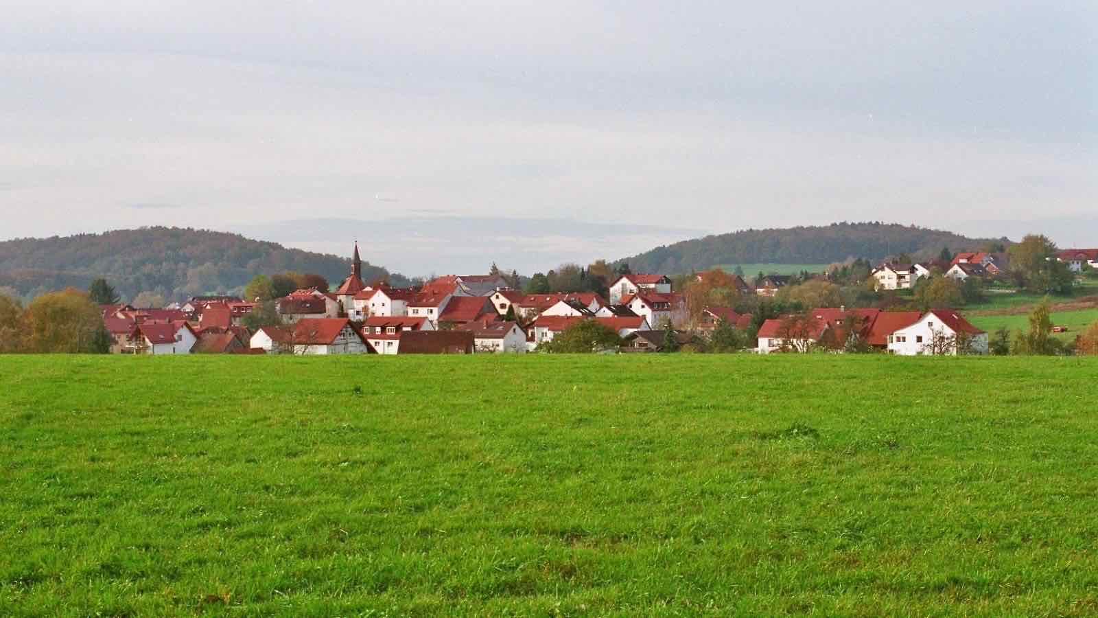 Ortsansicht von Abtsteinach im Kreis Bergstraße