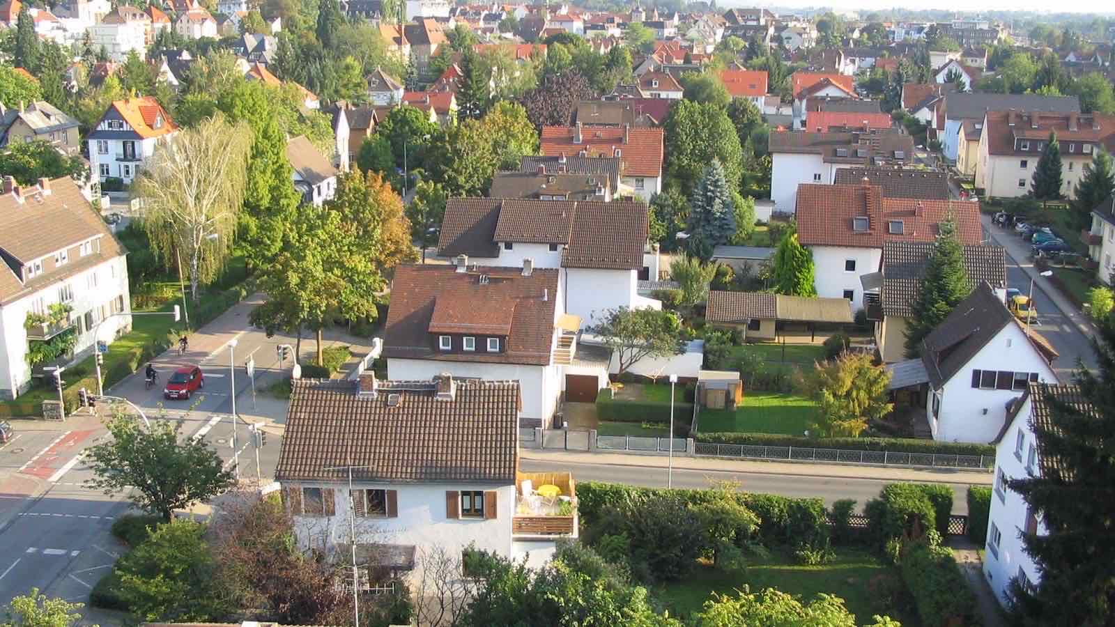 Ortsansicht von Bensheim im Kreis Bergstraße