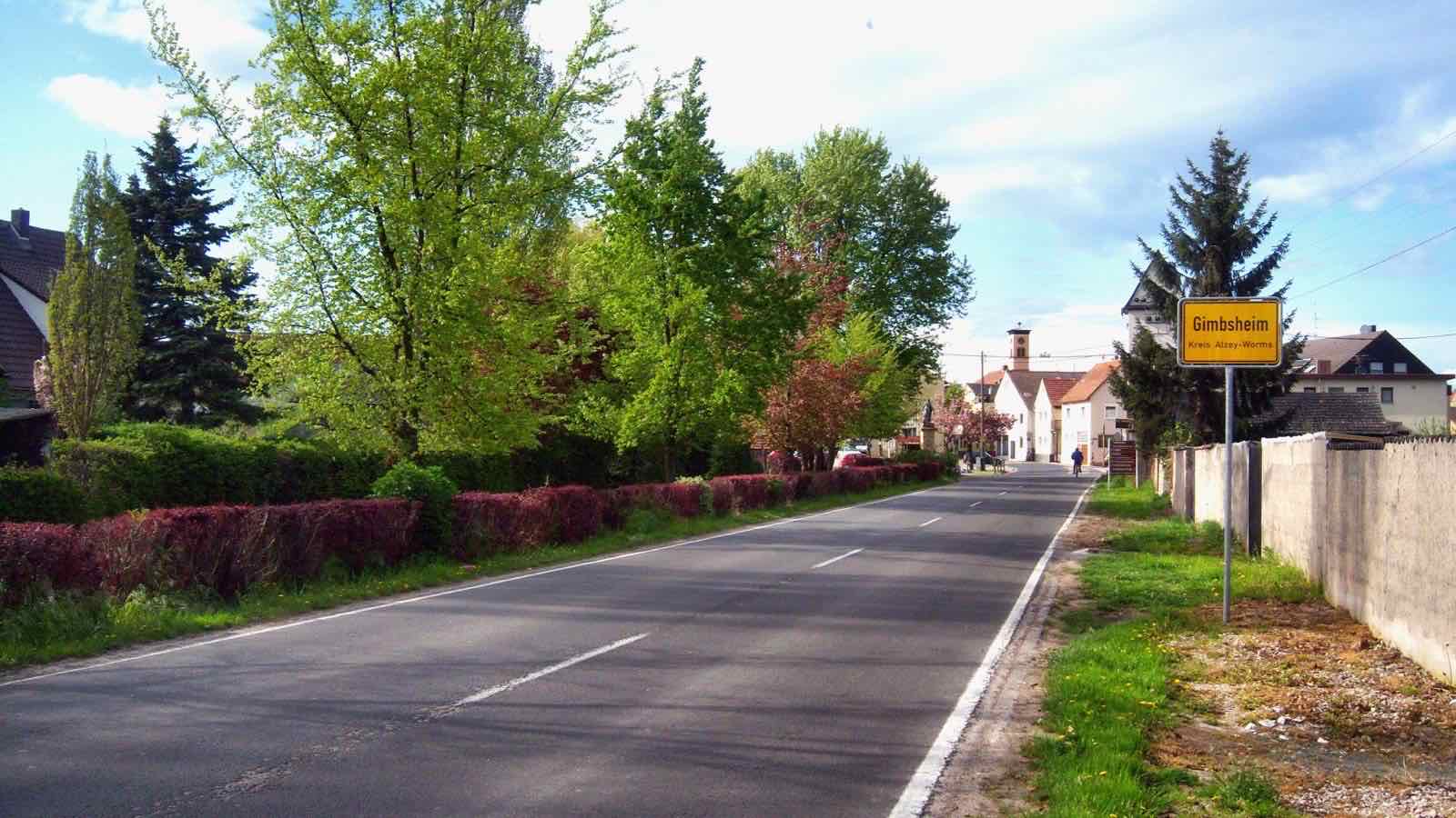 Ortsansicht von Gimbsheim im Landkreis Alzey-Worms