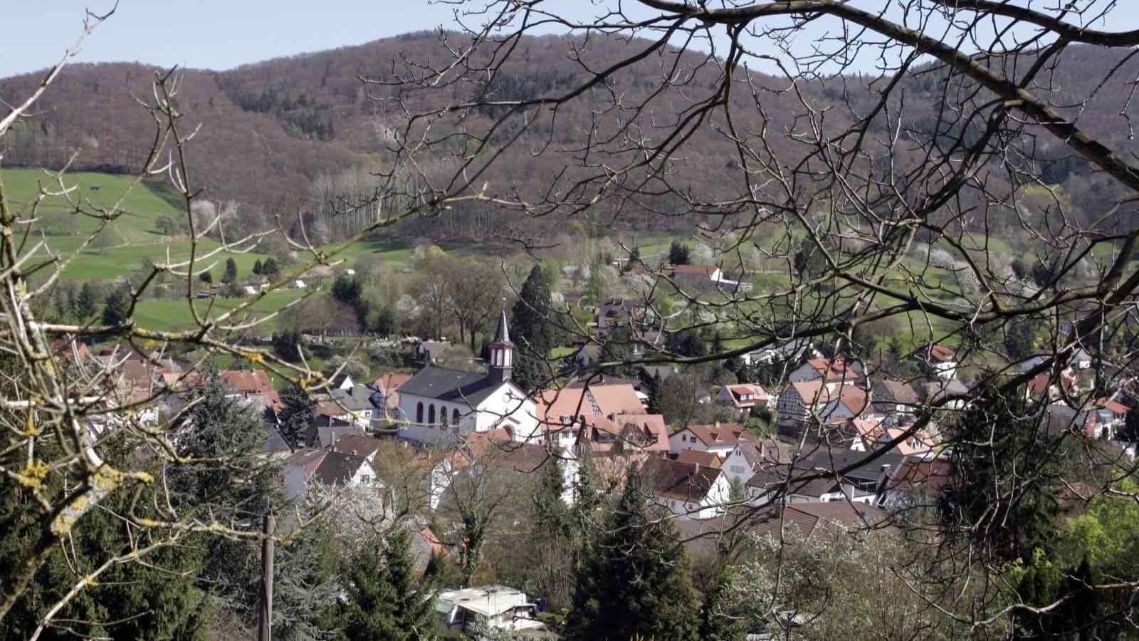 Ortsansicht von Gronau im Kreis Bergstraße