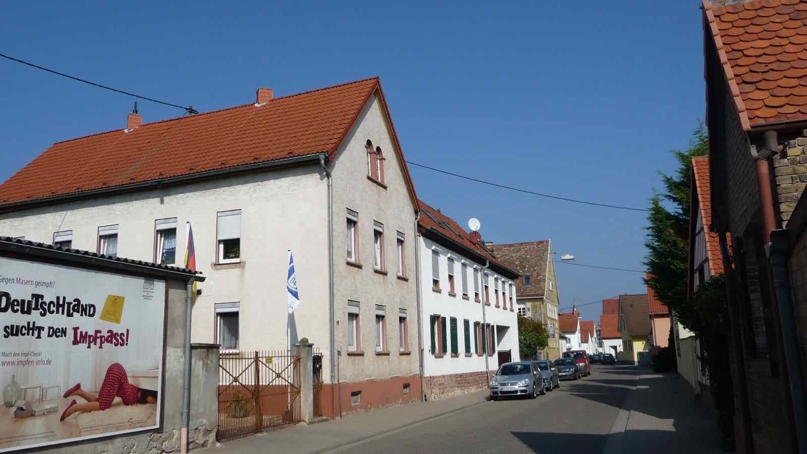 Ortsansicht von Hamm am Rhein im Landkreis Alzey-Worms