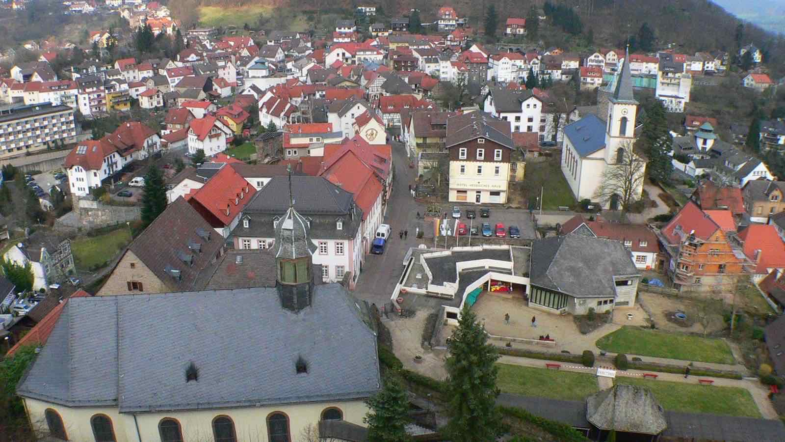 Ortsansicht von Lindenfels im Kreis Bergstraße