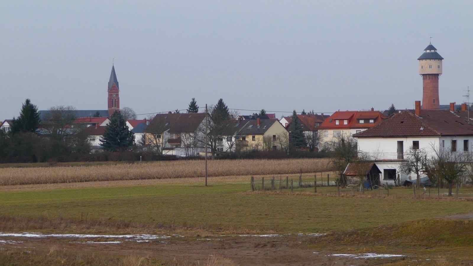 Ortsansicht von Plankstadt im Rhein-Neckar-Kreis