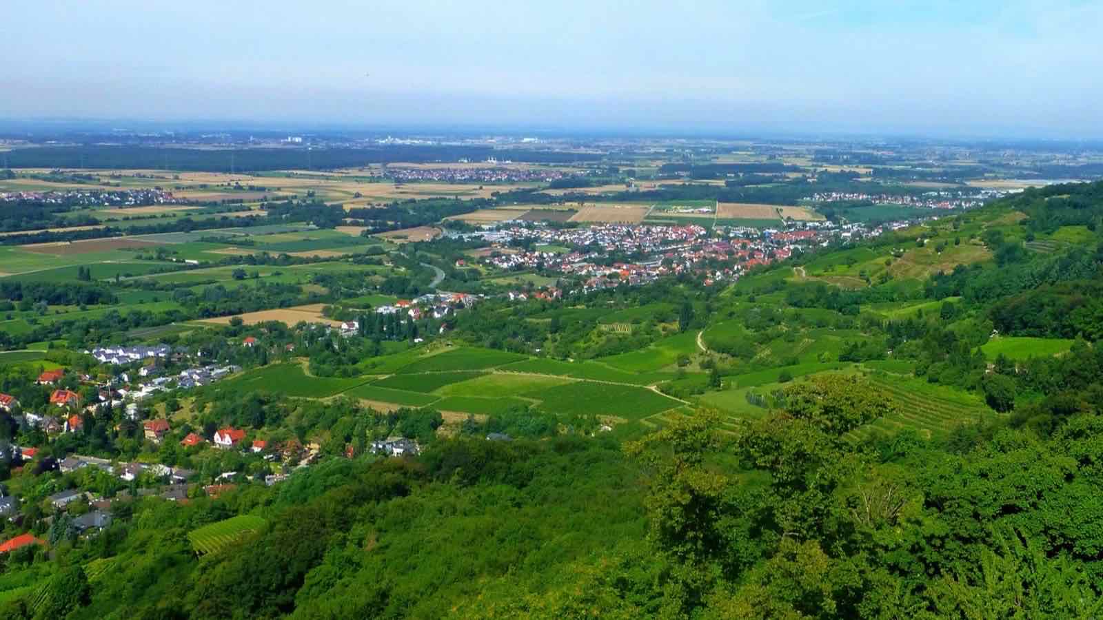 Ortsansicht von Zwingenberg im Kreis Bergstraße